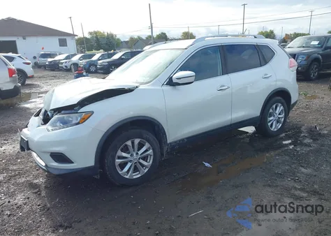 2016 Nissan Rogue Sv z USA, uszkodzony, nr VIN KNMAT2MV5GP654748